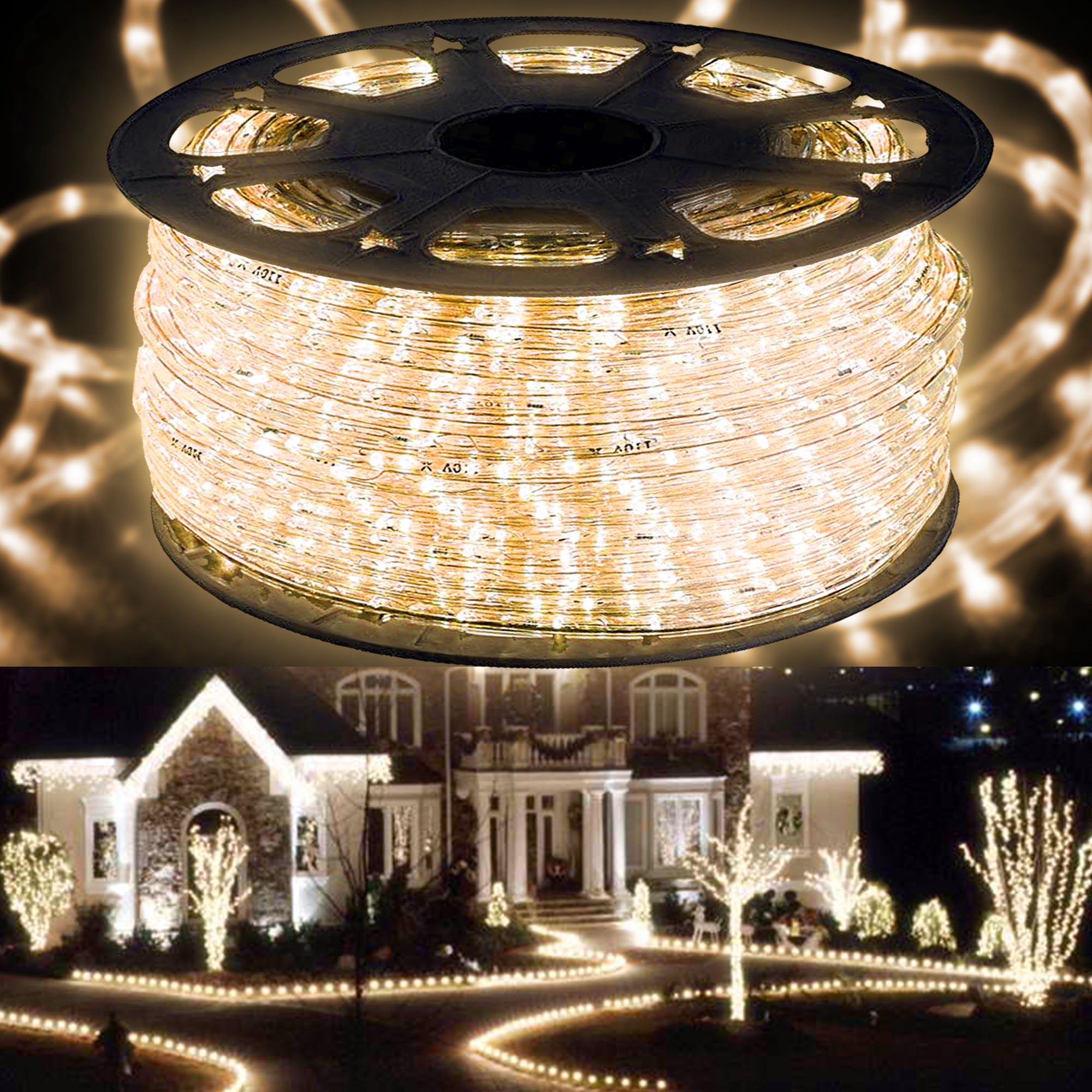 100 Feet Flexible and Dimmable LED Light Strip with Remote - WYZ works