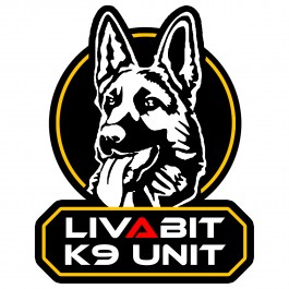 LIVABIT PVC Patch K9 Handler 3D Badge Hook #33 Airsoft