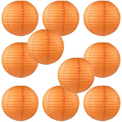 12" Paper Lantern Dark Orange #1