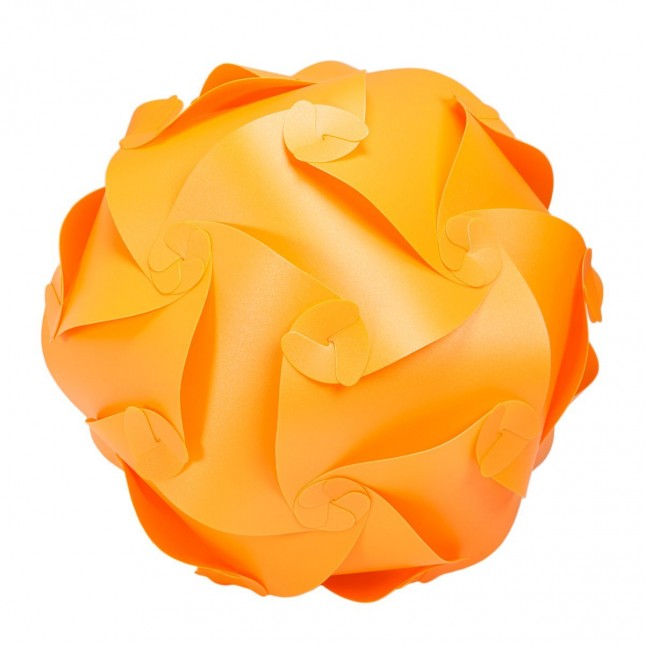 Puzzle Lamp Medium Orange #1