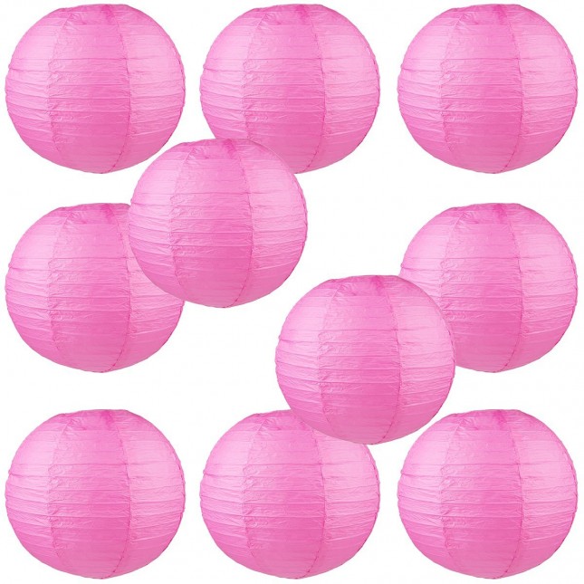 14" Paper Lantern Candy Pink #1