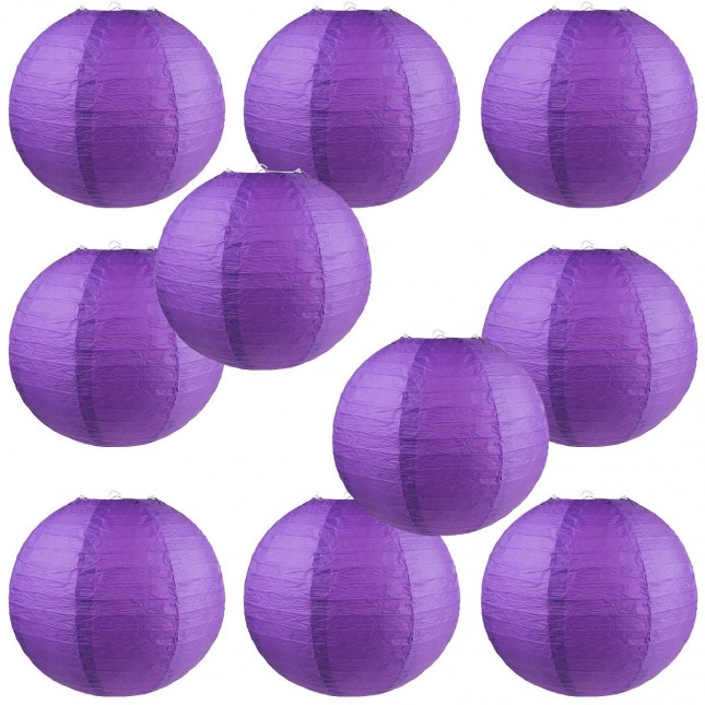 8" Paper Lantern Purple #1