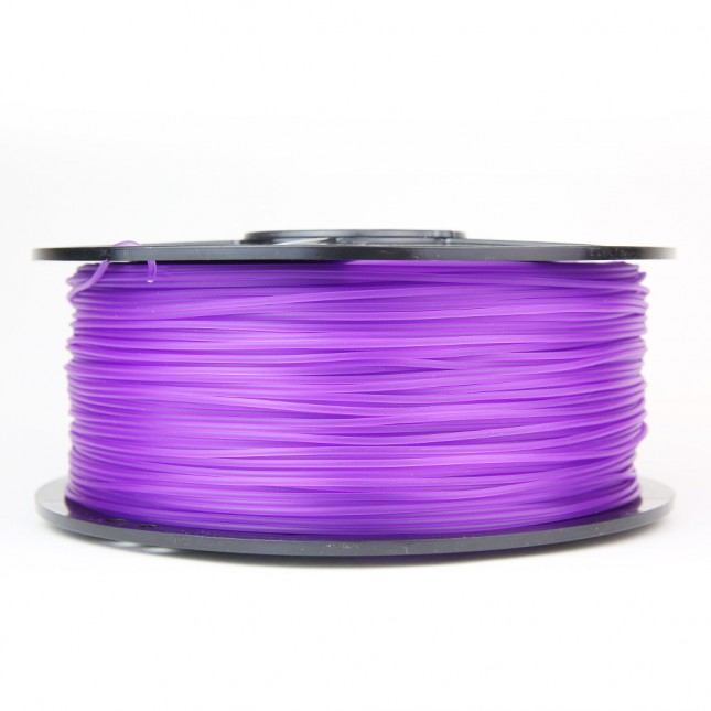 pla translucent purple 3d printer filament