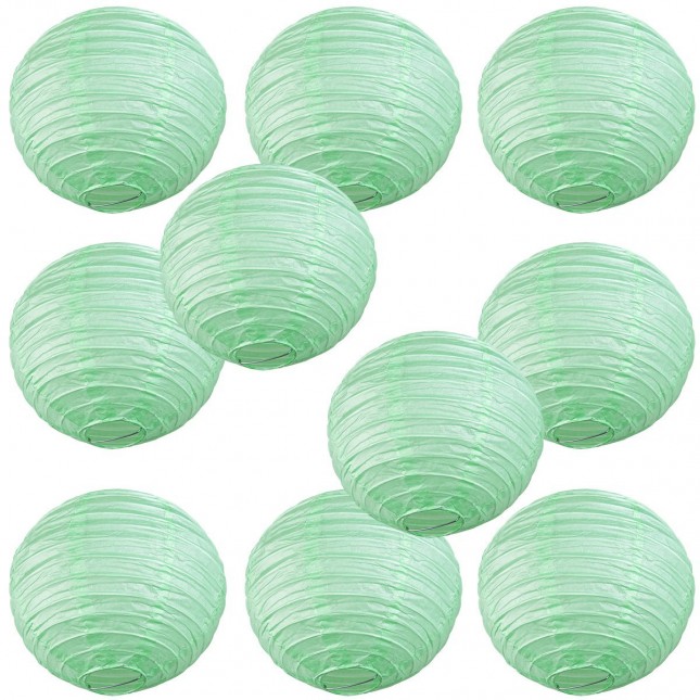 10" Paper Lantern Seafoam Green
