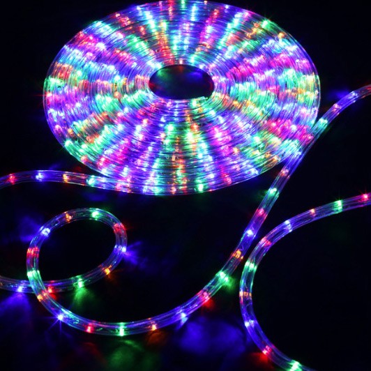 50 Multi Color Rgb Led Rope Light, Multi Color Outdoor Rope Lights