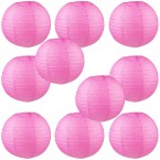 10" Paper Lantern Candy Pink #1