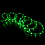 led rope light green 100 feet