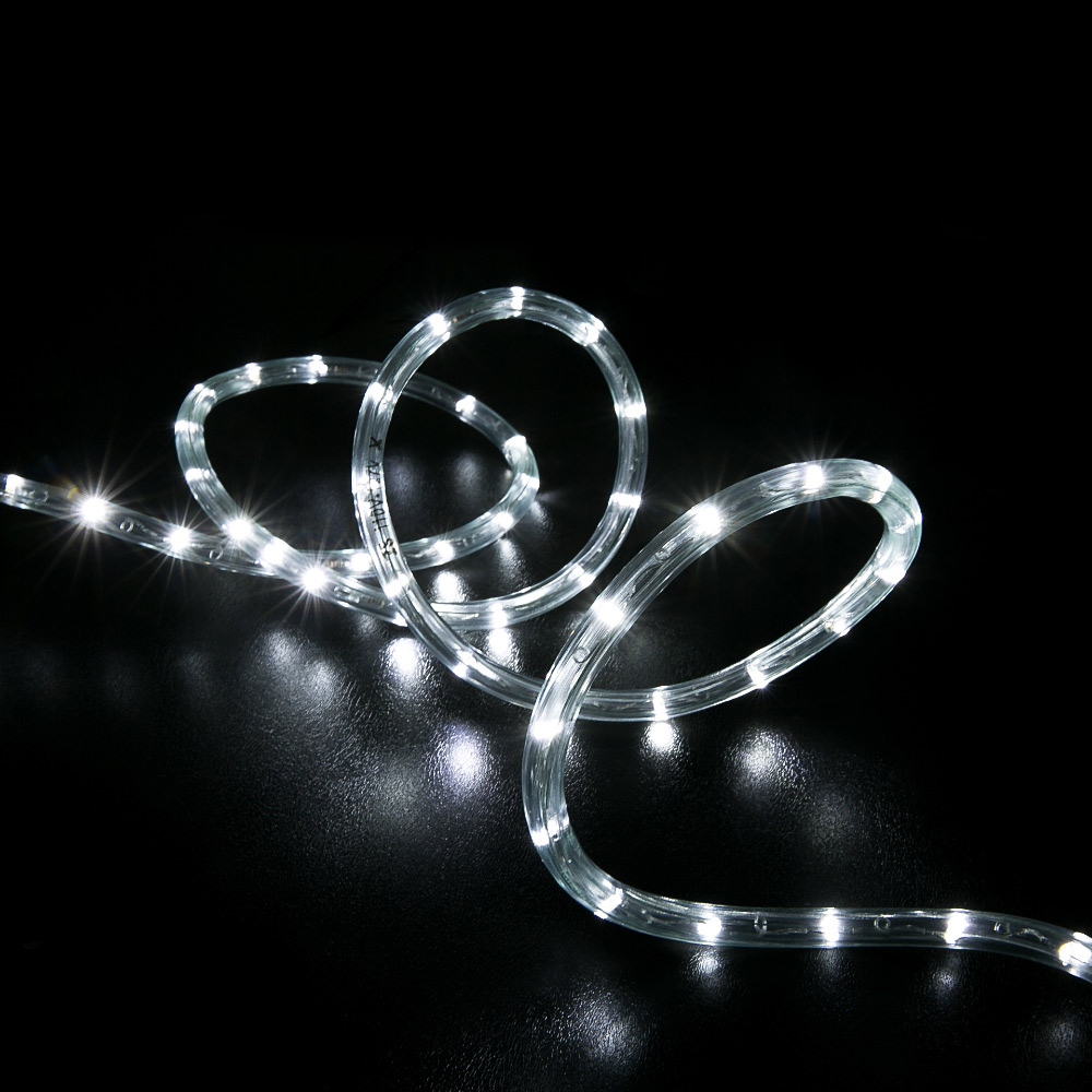 150 Cool White LED Rope Light Home Outdoor Christmas 